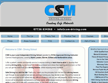 Tablet Screenshot of csm-driving.com